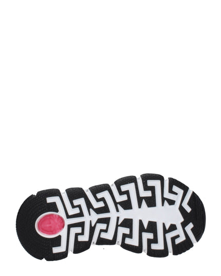 Versace White Fabric Athletic Sneakers