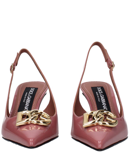 Dolce & Gabbana Pink Leather High Heel Pumps