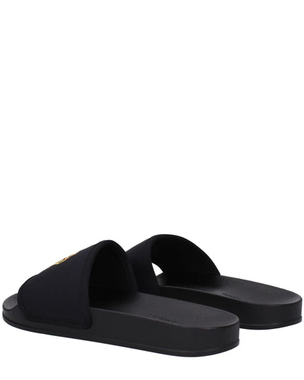 Palm Angels Black Fabric Slippers