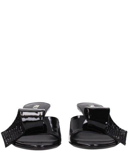Prada Black Leather Sandals