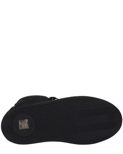 Max Mara Black Fabric Lace-Up Boots