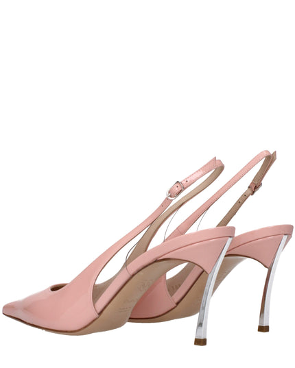 Casadei Pink Leather High Heel Pumps
