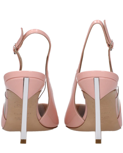 Casadei Pink Leather High Heel Pumps