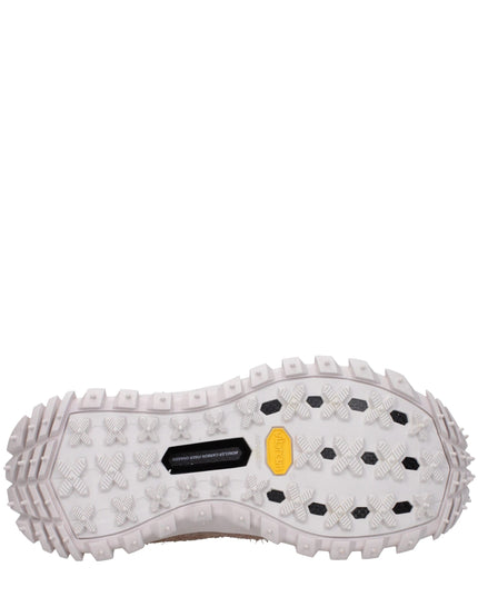 Moncler Pink Leather Athletic Sneakers