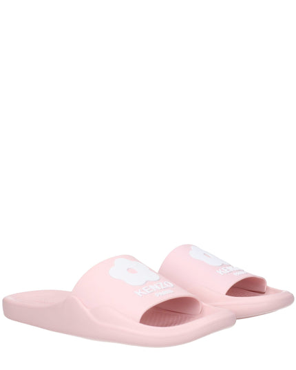 Kenzo Pink Cotton Slippers