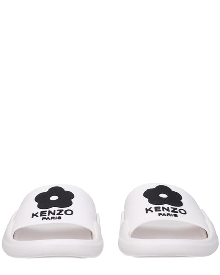 Kenzo White Cotton Slippers