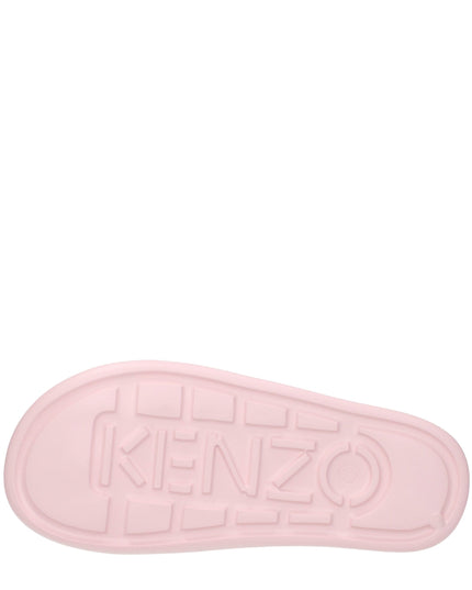 Kenzo Pink Cotton Slippers