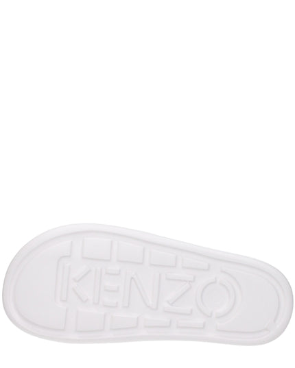 Kenzo White Cotton Slippers