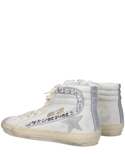 Golden Goose White Leather High Top Sneakers