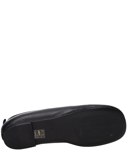 Premiata Black Leather Slip-On Loafers