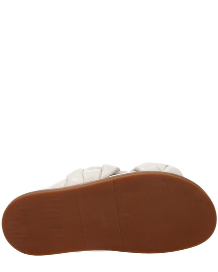 Fabiana Filippi Beige Leather Slippers