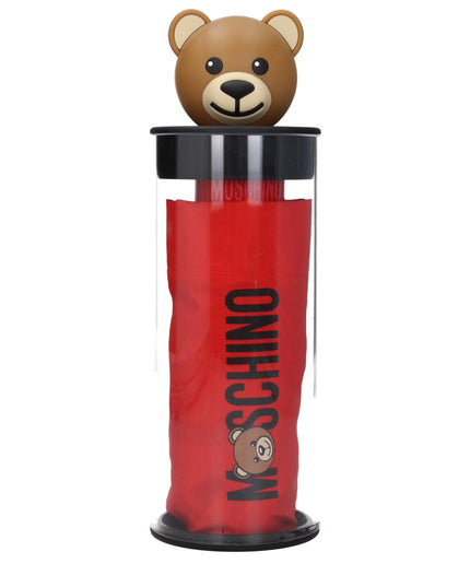 Moschino Red Polyester Umbrella