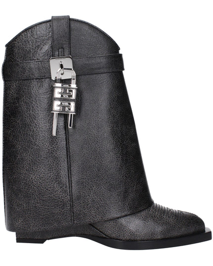 Givenchy Black Leather Ankle Boots