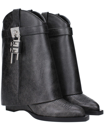 Givenchy Black Leather Ankle Boots