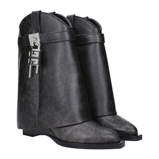 Givenchy Black Leather Ankle Boots