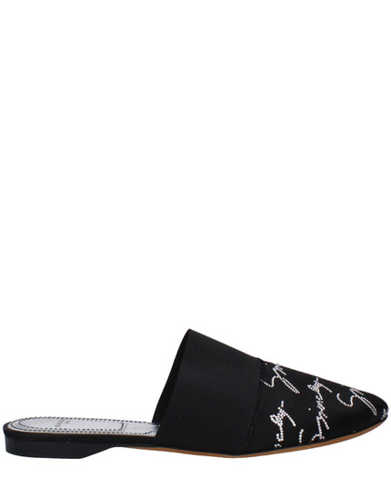 Givenchy Black Satin Slippers