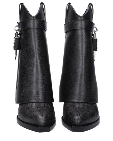Givenchy Black Leather Ankle Boots