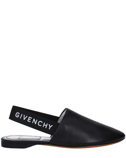 Givenchy Black Leather Mules