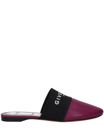 Givenchy Purple Leather Slippers
