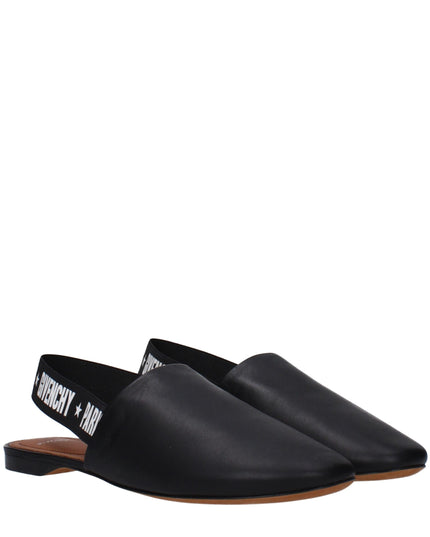 Givenchy Black Leather Slides