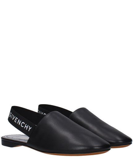 Givenchy Black Leather Mules