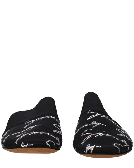 Givenchy Black Satin Slippers