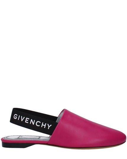 Givenchy Pink Leather Flat Sandals
