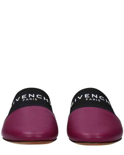 Givenchy Purple Leather Slippers