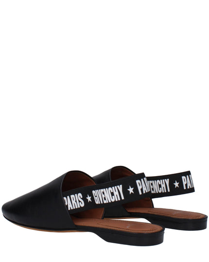 Givenchy Black Leather Slides
