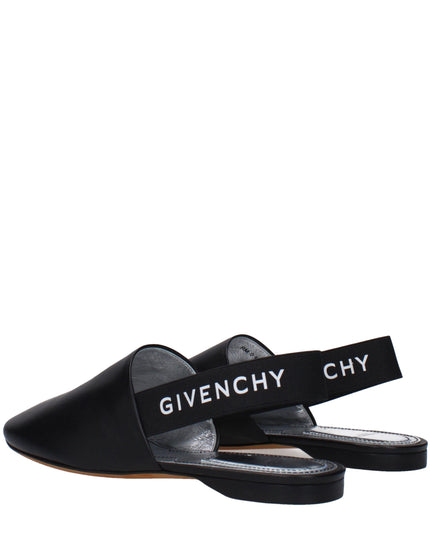 Givenchy Black Leather Mules