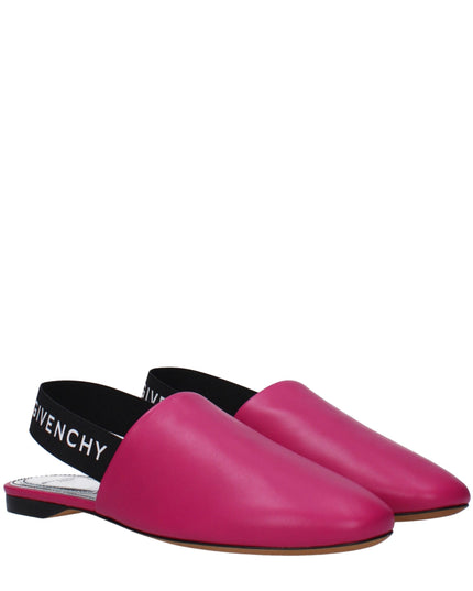 Givenchy Pink Leather Flat Sandals