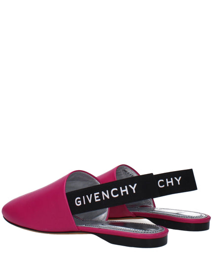 Givenchy Pink Leather Flat Sandals