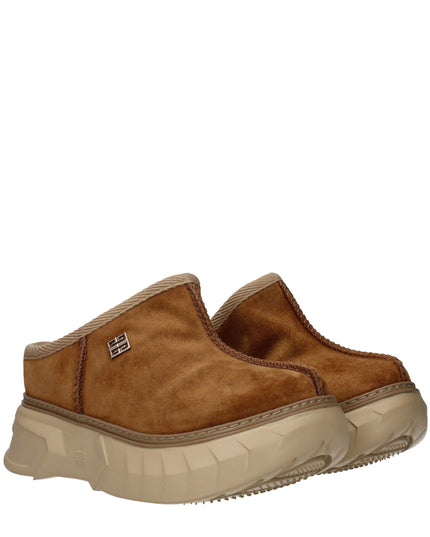 Givenchy Brown Leather Slippers