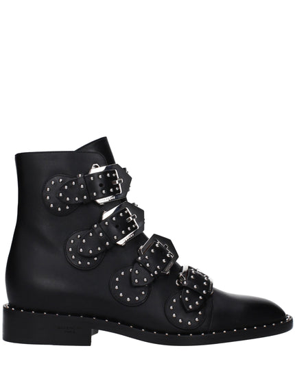 Givenchy Black Leather Ankle Boots