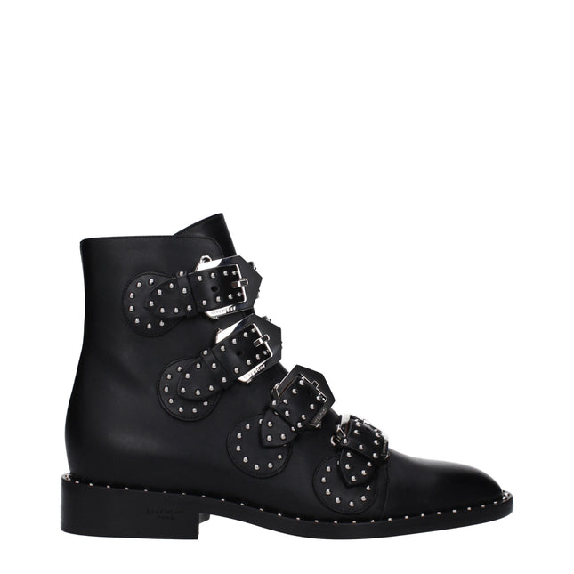 Givenchy Black Leather Ankle Boots