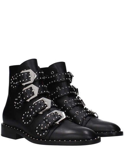 Givenchy Black Leather Ankle Boots