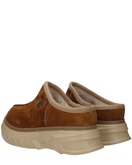 Givenchy Brown Leather Slippers