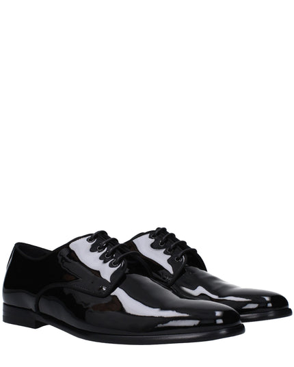 Dolce & Gabbana Black Leather Oxfords And Derbies