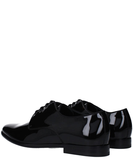 Dolce & Gabbana Black Leather Oxfords And Derbies