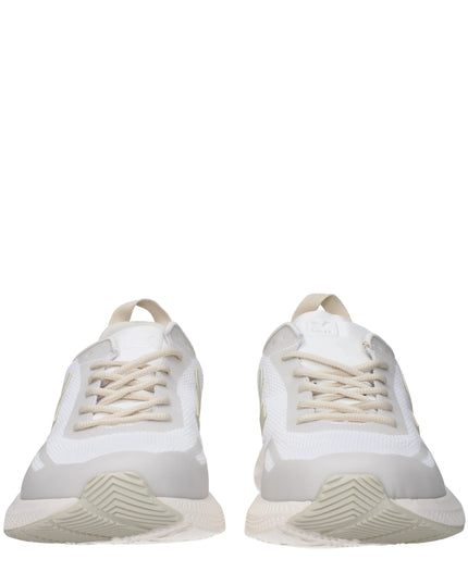 Veja White Fabric Athletic Sneakers