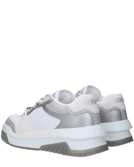 Versace White Leather Chunky Sneakers