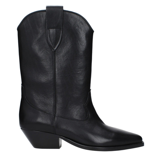 Isabel Marant Black Leather Ankle Boots