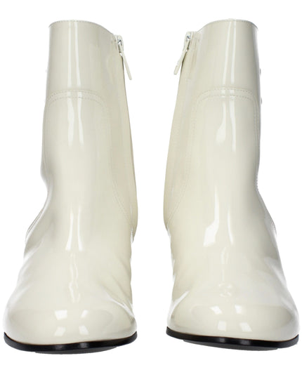 Celine Beige Leather Ankle Boots