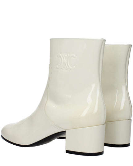 Celine Beige Leather Ankle Boots