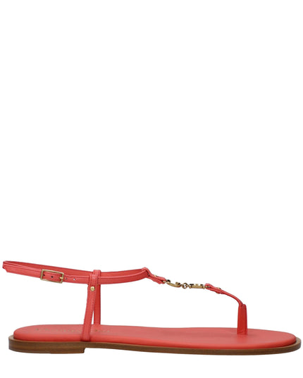 Christian Dior Pink Leather Flip-Flop Sandals