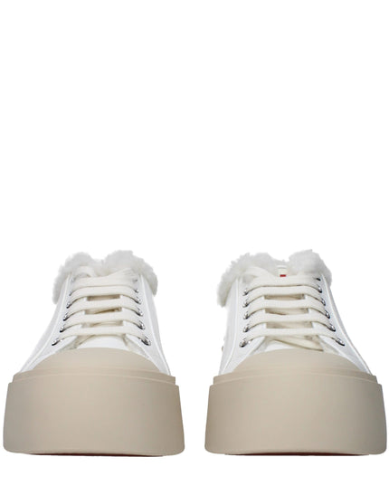 Marni White Leather Low Top Sneakers