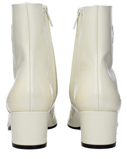 Celine Beige Leather Ankle Boots