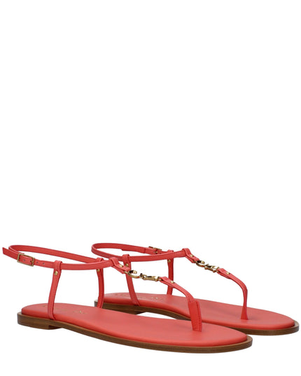 Christian Dior Pink Leather Flip-Flop Sandals
