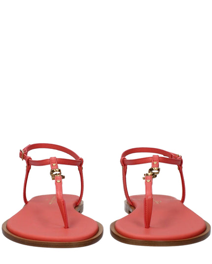 Christian Dior Pink Leather Flip-Flop Sandals