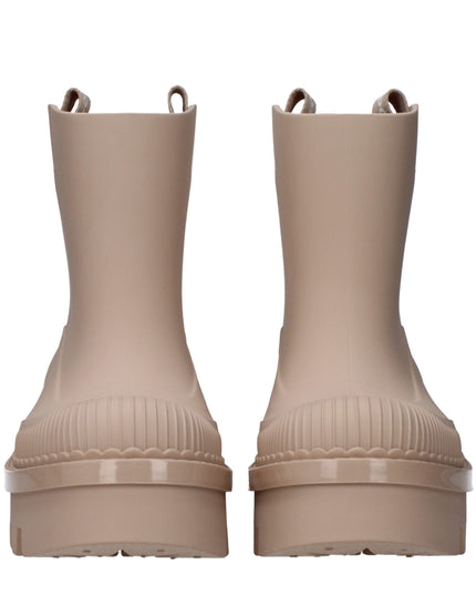 Chloé Pink Cotton Ankle Boots